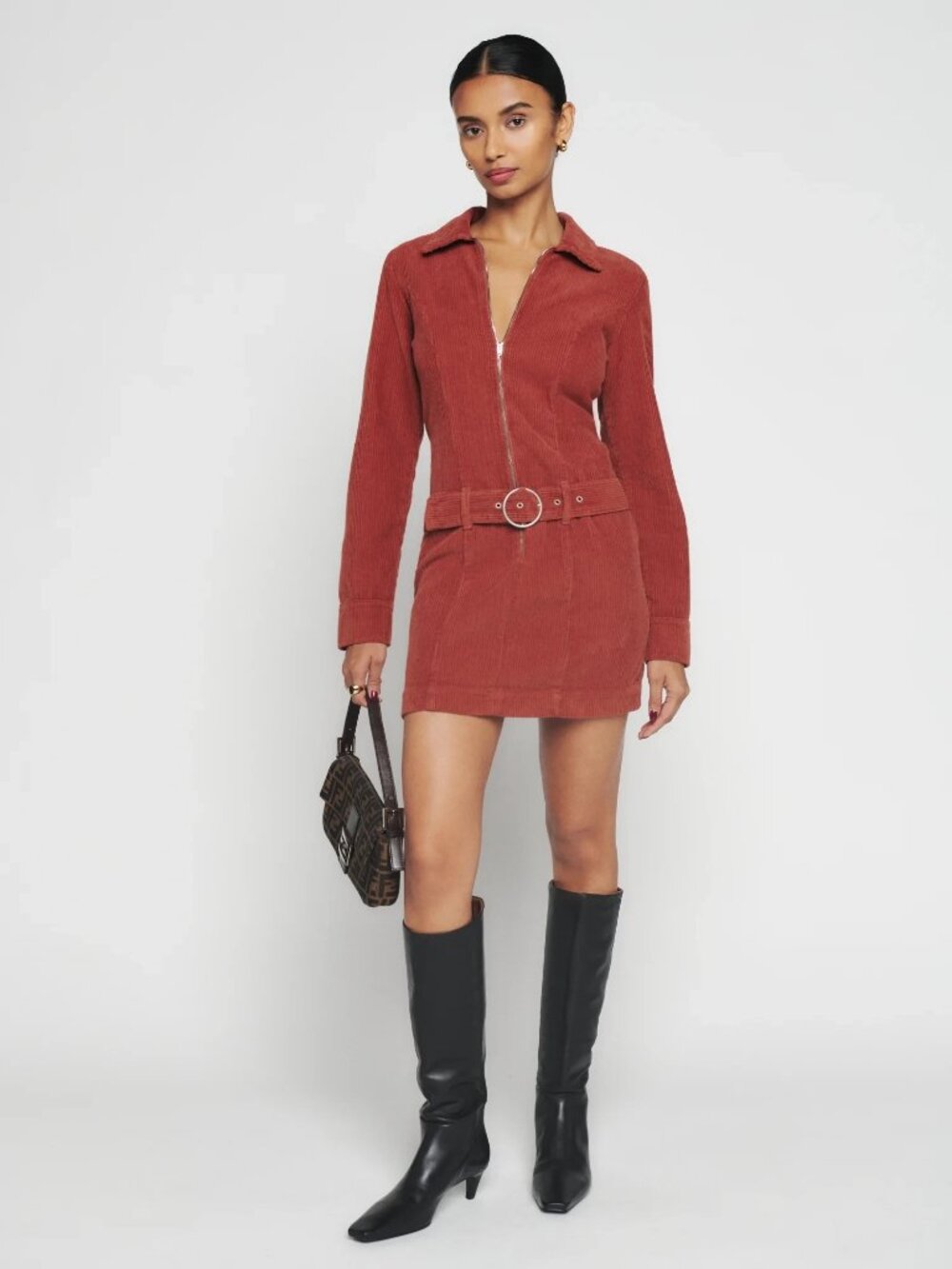 Reformation Nini Corduroy Dress Size 10